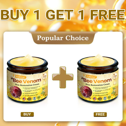 PUROSA® Bee Venom Skin Repair Cream(Visible results in 7 days✅Anti-Aging·Firming·Deep Hydration·Damage Repair·Even Tone·Acne&Dark Spot Care·Wart & Mole Reduction·Psoriasis Relief)